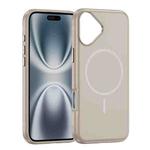 For iPhone 17 Imitation Original Magsafe PC Hybrid TPU Phone Case(Beige Grey)