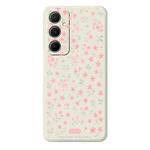 For Samsung Galaxy S23 5G G Series Minimalist TPU Creative Painted Phone Case(White A1101)