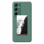For Samsung Galaxy S22 Ultra 5G G Series Minimalist TPU Creative Painted Phone Case(Green A1106)