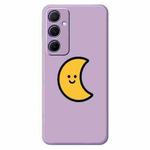 For Samsung Galaxy S22+ 5G G Series Minimalist TPU Creative Painted Phone Case(Purple A1102)