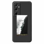 For Samsung Galaxy S22+ 5G G Series Minimalist TPU Creative Painted Phone Case(Black A1106)