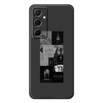 For Samsung Galaxy S22+ 5G G Series Minimalist TPU Creative Painted Phone Case(Black A1110)