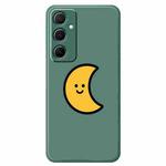 For Samsung Galaxy S21 5G G Series Minimalist TPU Creative Painted Phone Case(Green A1102)