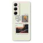 For Samsung Galaxy S21 5G G Series Minimalist TPU Creative Painted Phone Case(White A1107)