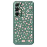 For Samsung Galaxy S21 Ultra 5G G Series Minimalist TPU Creative Painted Phone Case(Green A1101)
