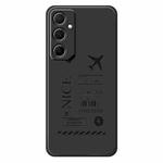 For Samsung Galaxy S21 Ultra 5G G Series Minimalist TPU Creative Painted Phone Case(Black A1111)