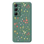 For Samsung Galaxy S21 Ultra 5G G Series Minimalist TPU Creative Painted Phone Case(Green A1112)