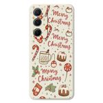 For Samsung Galaxy A16 4G / 5G B Series Minimalist TPU Creative Painted Phone Case(White A0997)