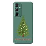For Samsung Galaxy A54 5G B Series Minimalist TPU Creative Painted Phone Case(Green A0991)