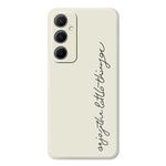 For Samsung Galaxy A33 5G B Series Minimalist TPU Creative Painted Phone Case(White A1004)