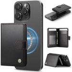 JEEHOOD J09 RFID Magnetic Buckle Card Bag(Black)