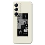 For Samsung Galaxy A55 5G G Series Minimalist TPU Creative Painted Phone Case(White A1110)