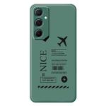 For Samsung Galaxy A33 5G G Series Minimalist TPU Creative Painted Phone Case(Green A1111)