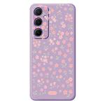 For Samsung Galaxy A13 5G G Series Minimalist TPU Creative Painted Phone Case(Purple A1101)