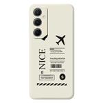 For Samsung Galaxy A12 G Series Minimalist TPU Creative Painted Phone Case(White A1111)