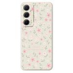 For Samsung Galaxy A36 5G F Series Minimalist TPU Creative Painted Phone Case(White A1094)