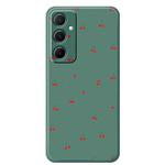 For Samsung Galaxy A36 5G F Series Minimalist TPU Creative Painted Phone Case(Green A1096)