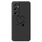 For Samsung Galaxy A22 4G F Series Minimalist TPU Creative Painted Phone Case(Black A1099)