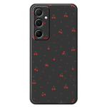 For Samsung Galaxy A22 5G F Series Minimalist TPU Creative Painted Phone Case(Black A1096)