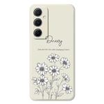 For Samsung Galaxy A56 5G E Series Minimalist TPU Creative Painted Phone Case(White A1083)
