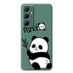 For Samsung Galaxy A25 4G / 5G E Series Minimalist TPU Creative Painted Phone Case(Green A1073)