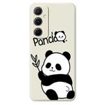 For Samsung Galaxy A24 5G / 4G E Series Minimalist TPU Creative Painted Phone Case(White A1073)