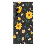 For Samsung Galaxy A54 5G E Series Minimalist TPU Creative Painted Phone Case(Black A1074)