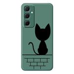 For Samsung Galaxy A15 4G / 5G D Series Minimalist TPU Creative Painted Phone Case(Green A1052)