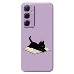 For Samsung Galaxy A06 5G / 4G C Series Minimalist TPU Creative Painted Phone Case(Purple A1013)