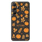For Samsung Galaxy A35 5G C Series Minimalist TPU Creative Painted Phone Case(Black A1032)