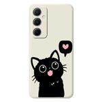 For Samsung Galaxy A54 5G C Series Minimalist TPU Creative Painted Phone Case(White A1036)