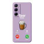 For Samsung Galaxy A53 5G C Series Minimalist TPU Creative Painted Phone Case(Purple A1021)