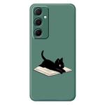 For Samsung Galaxy A13 5G C Series Minimalist TPU Creative Painted Phone Case(Green A1013)