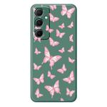 For Samsung Galaxy A22 4G C Series Minimalist TPU Creative Painted Phone Case(Green A1033)