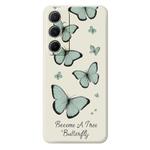 For iPhone 12 Pro Max A Series Minimalist TPU Creative Painted Phone Case(White A0979)