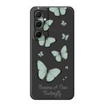 For iPhone 11 Pro Max A Series Minimalist TPU Creative Painted Phone Case(Black A0979)