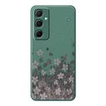 For iPhone 11 Pro Max A Series Minimalist TPU Creative Painted Phone Case(Green A0945)