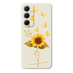For iPhone 11 Pro Max A Series Minimalist TPU Creative Painted Phone Case(White A0965)