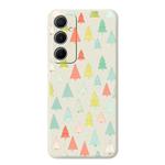 For iPhone 14 Pro B Series Minimalist TPU Creative Painted Phone Case(White A0998)