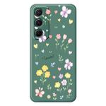 For iPhone 14 Pro B Series Minimalist TPU Creative Painted Phone Case(Green A1002)