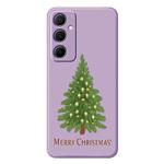 For iPhone 14 Plus B Series Minimalist TPU Creative Painted Phone Case(Purple A0991)