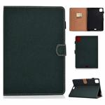 For iPad Air 2022 / 2020 10.9 Solid Color Magnetic Horizontal Flip Leather Case with Card Slots & Holder & Anti-skid Strip(Green)
