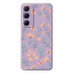 For iPhone XR D Series Minimalist TPU Creative Painted Phone Case(Purple A1059)
