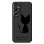 For iPhone 13 Pro Max D Series Minimalist TPU Creative Painted Phone Case(Black A1052)