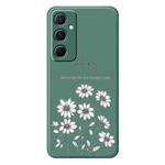 For iPhone 13 Pro Max E Series Minimalist TPU Creative Painted Phone Case(Green A1083)
