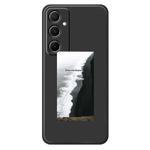 For iPhone 14 Pro G Series Minimalist TPU Creative Painted Phone Case(Black A1106)