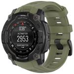 For Garmin Instinct 3 AMOLED 45mm / Solar 45mm xDfind Quick-release Silicone Watch Band(Jungle Green)