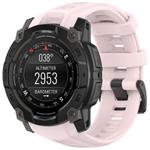 For Garmin Instinct 3 AMOLED 45mm / Solar 45mm xDfind Quick-release Silicone Watch Band(Light Pink)