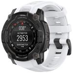 For Garmin Instinct 3 AMOLED 50mm / Solar 50mm xDfind Quick-release Silicone Watch Band(White)