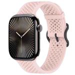 For Apple Watch 38 / 40 / 41 / S10 42mm xDfind Breathable Silicone Watch Band(Pink)